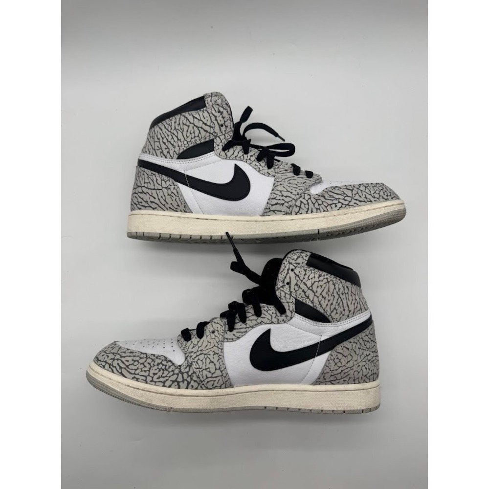 Air Jordan 1 Retro High OG White Cement DZ5485-052 Mens Size 13 Grey Black White